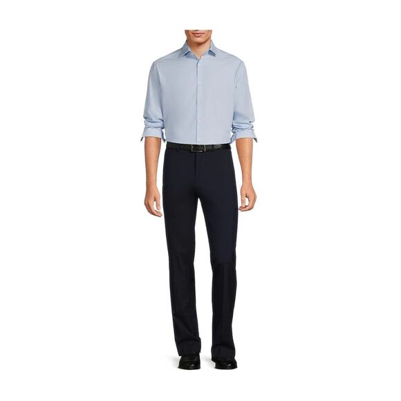 Murano Performance Pants Slacks 34x34 Navy Blue NEW Flat Front Dress Pants - Picture 2 of 8